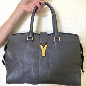 Yves Saint Laurent Calfskin Medium Classic Y Cabas